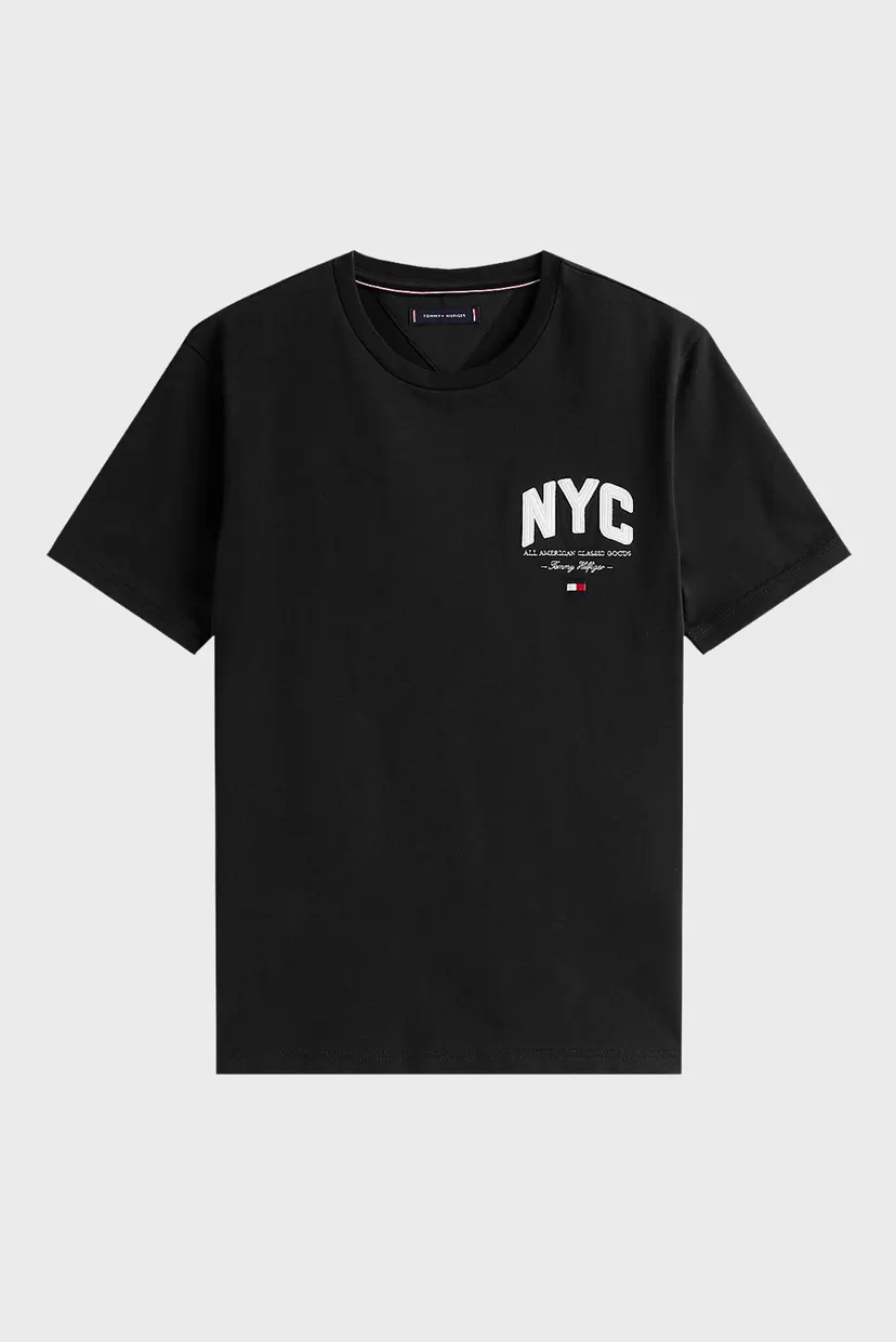 Чоловіча чорна футболка SCRIPT NYC 5