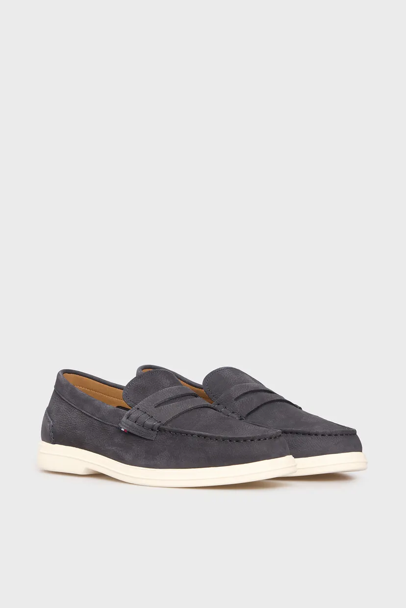 Чоловічі темно-сині нубукові лофери TOMMY HILFIGER NUBUCK P LOAFER 3
