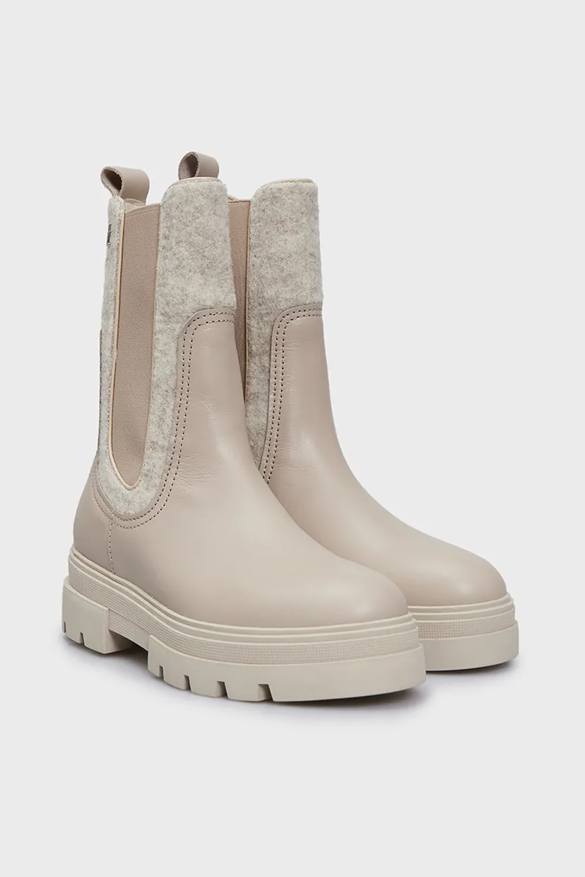 Женские бежевые кожаные челси SEASONAL FEMININE CHELSEA BOOT 3
