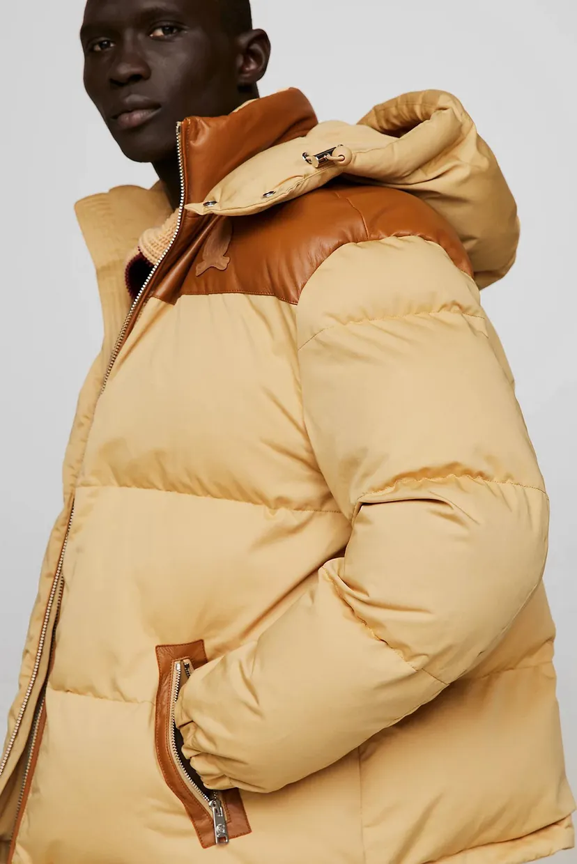 Чоловіча бежева куртка THC DG CHINO NEW YORK PUFFER Tommy Hilfiger