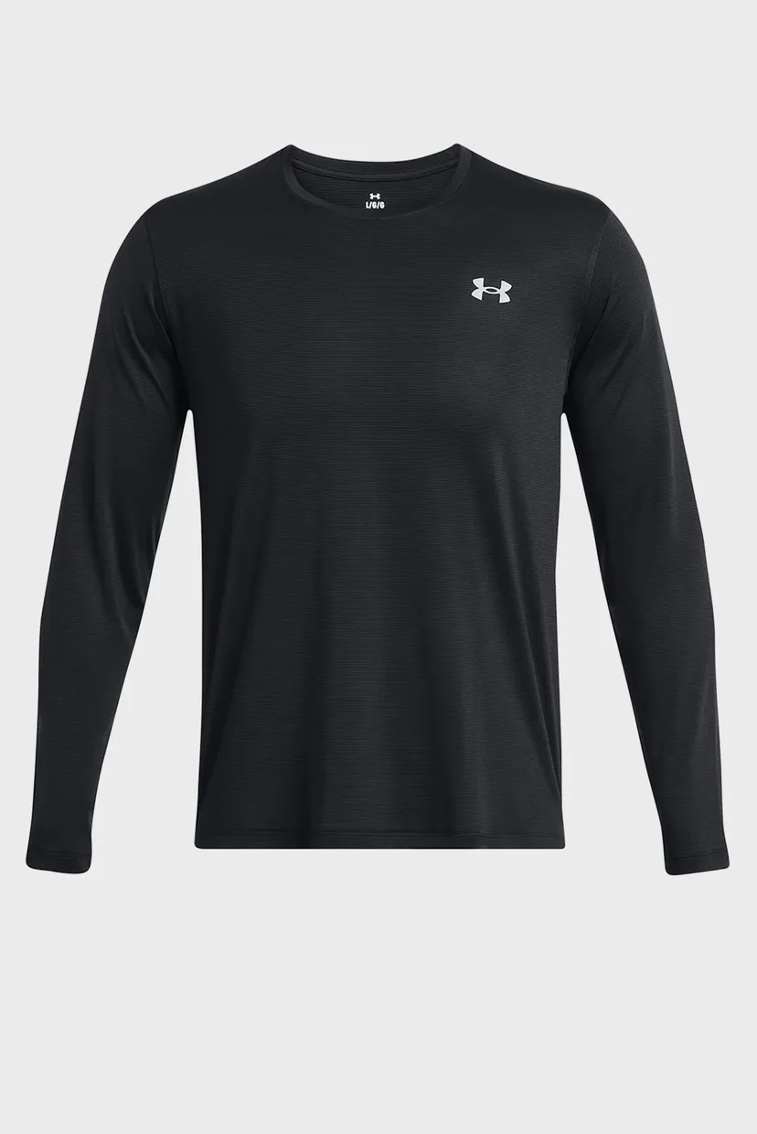 Чоловічий чорний лонгслів UA LAUNCH LONGSLEEVE 4