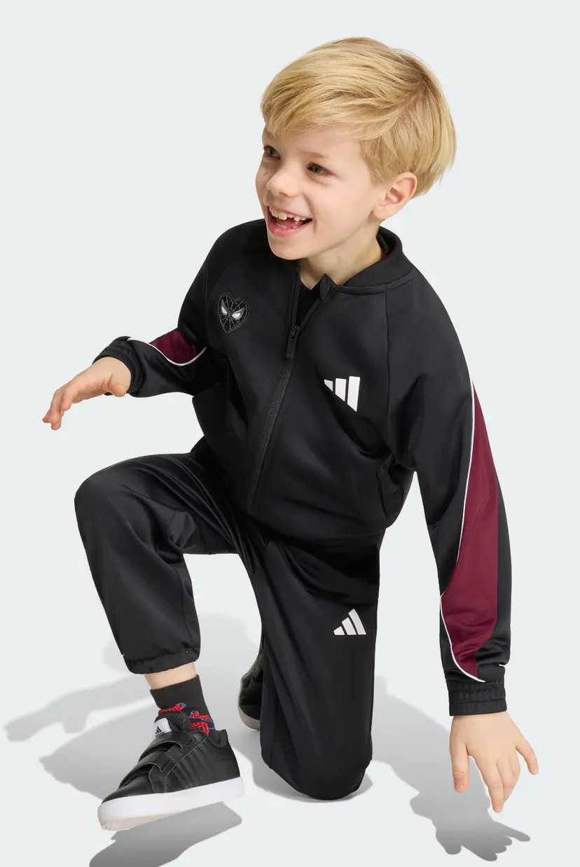 Детский черный спортивный костюм ADIDAS MARVEL SPIDER-MAN 5