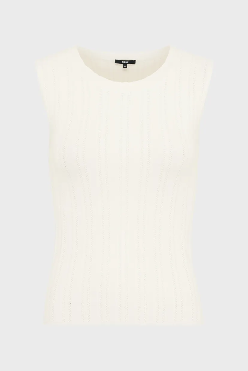 Жіночий білий топ LILY Classic ajour tanktop 4