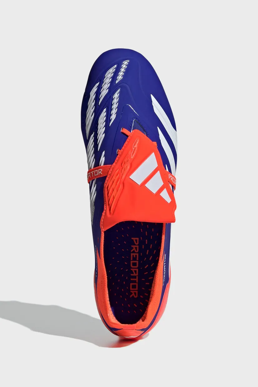 Синие бутсы Predator Elite Fold-Over Tongue Firm Ground 3