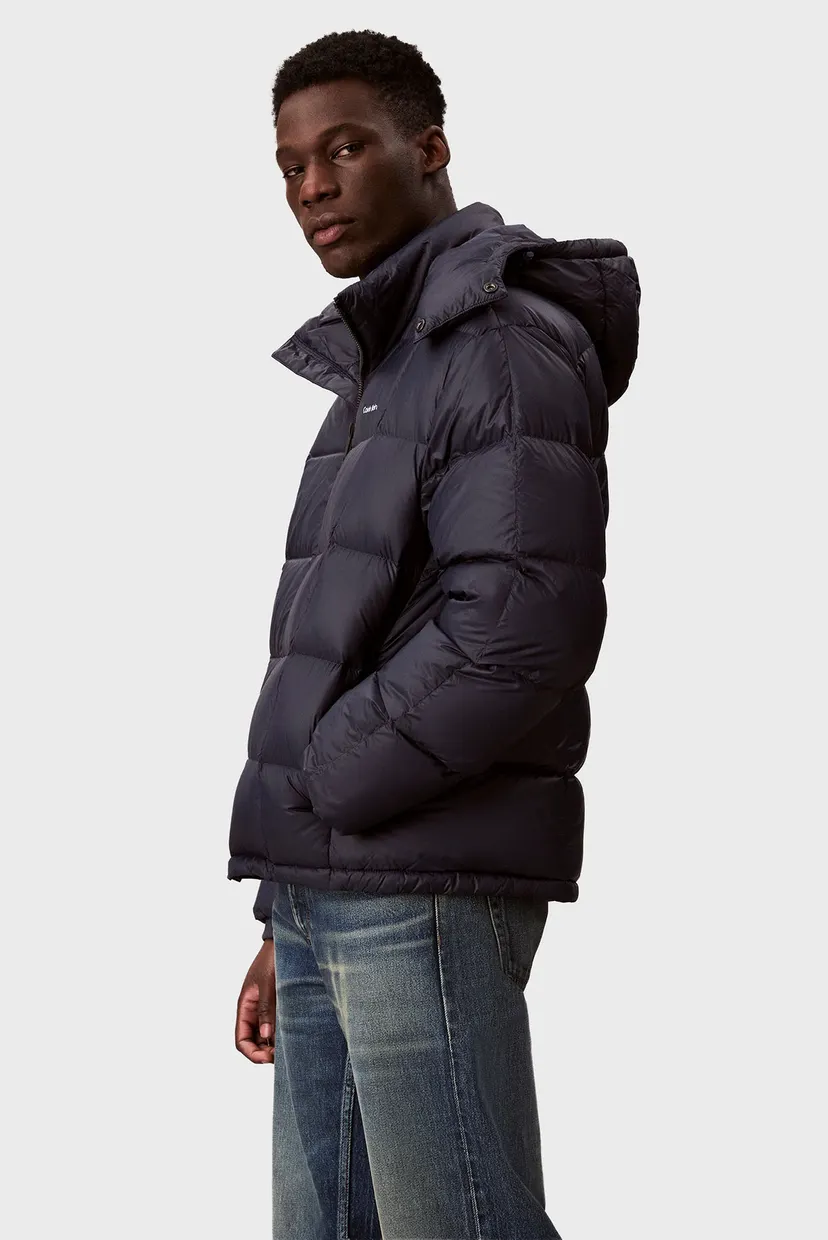 Мужской темно-синий пуховик NYLON QUILTED DETACHABLE 4