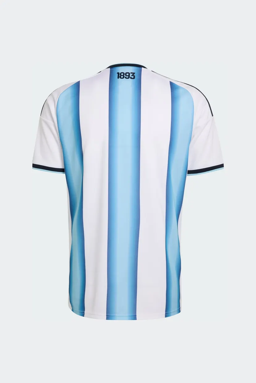 Мужская белая футболка в полоску Argentina 26 Home Replica 7