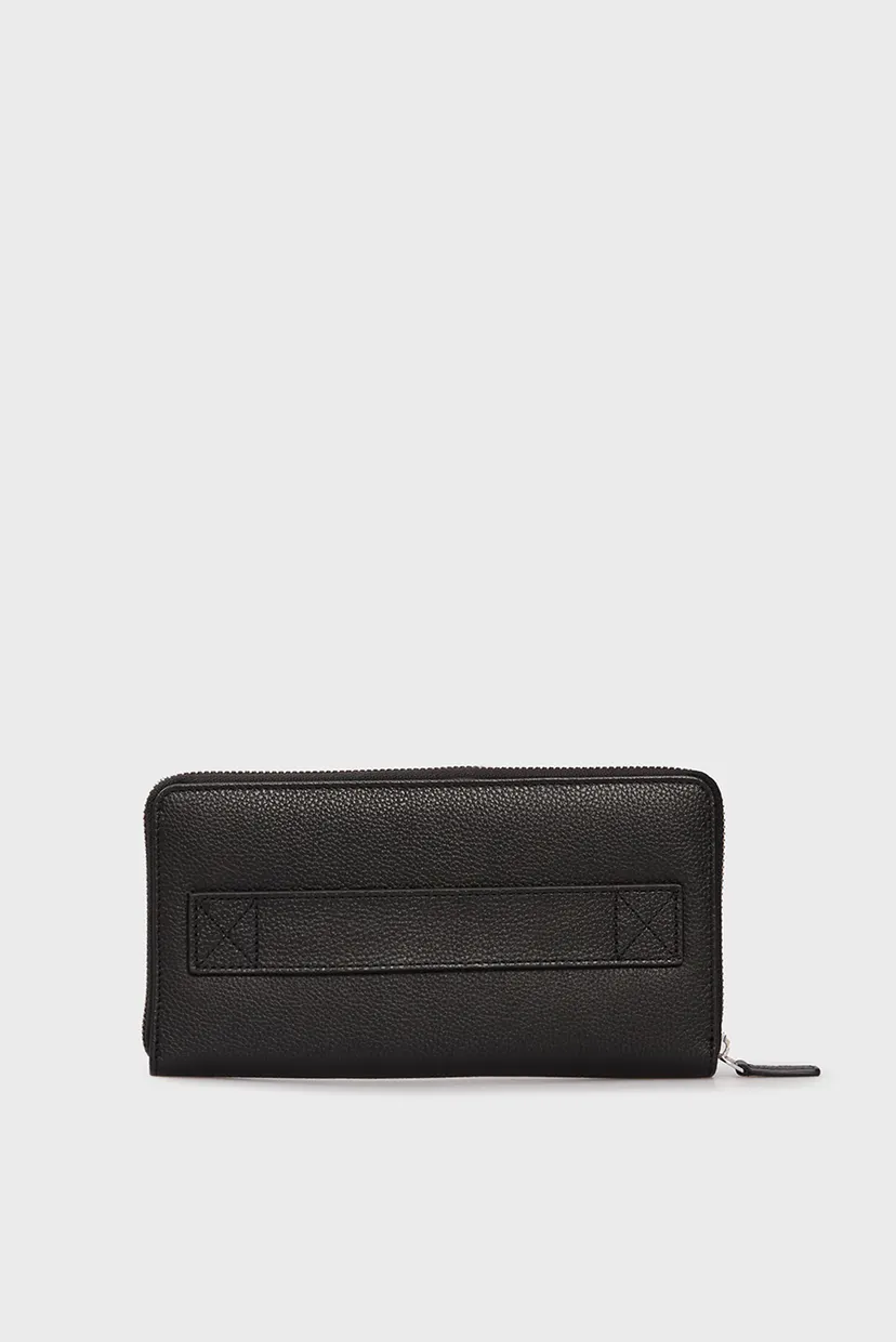 Чоловічий чорний шкіряний гаманець NICO CLUTCH 4