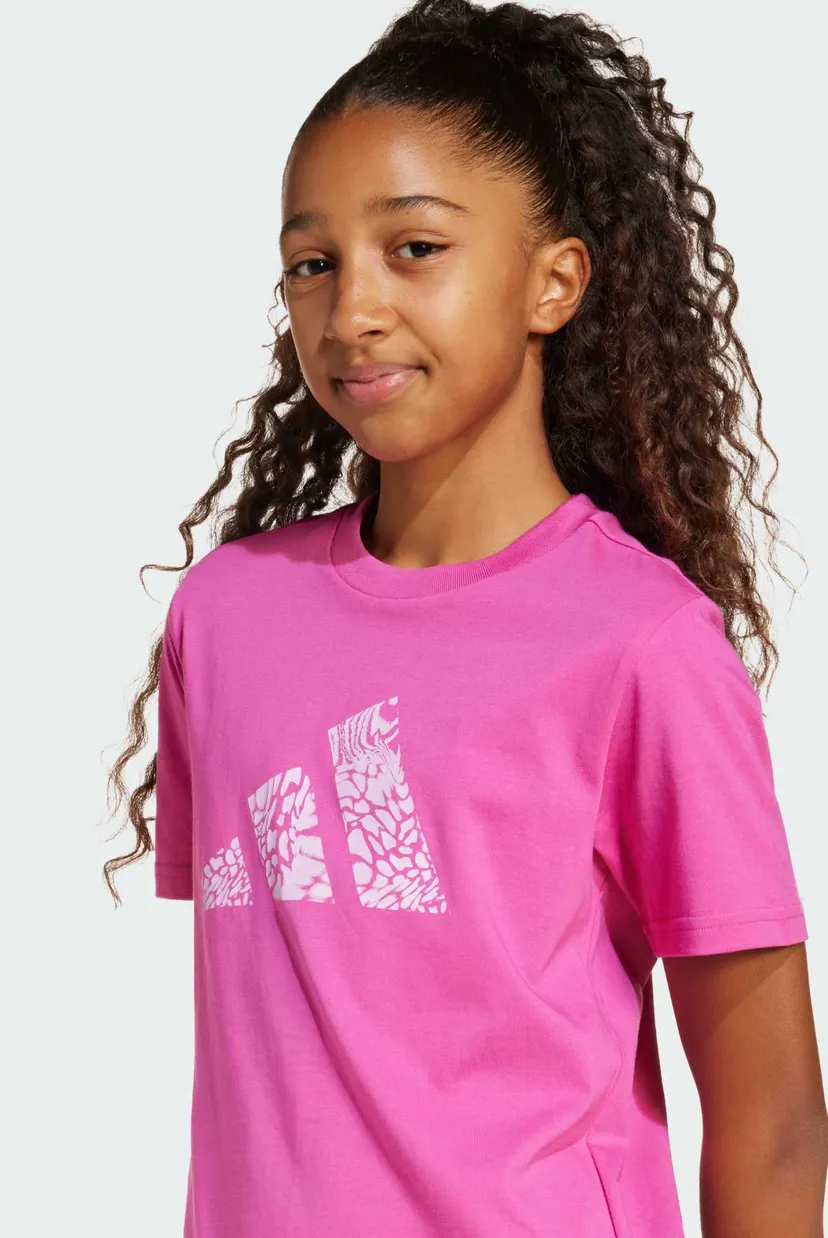 Дитяча малинова футболка Animal-Print Graphic Kids 4