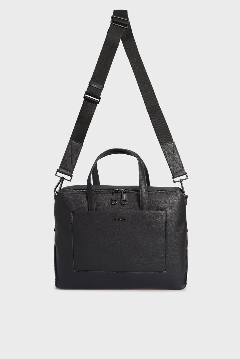 Мужская черная сумка для ноутбука CK DIAGONAL LAPTOP BAG 5