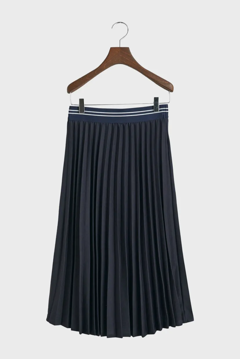Жіноча темно-синя плісирована спідниця JERSEY PLEATED 7