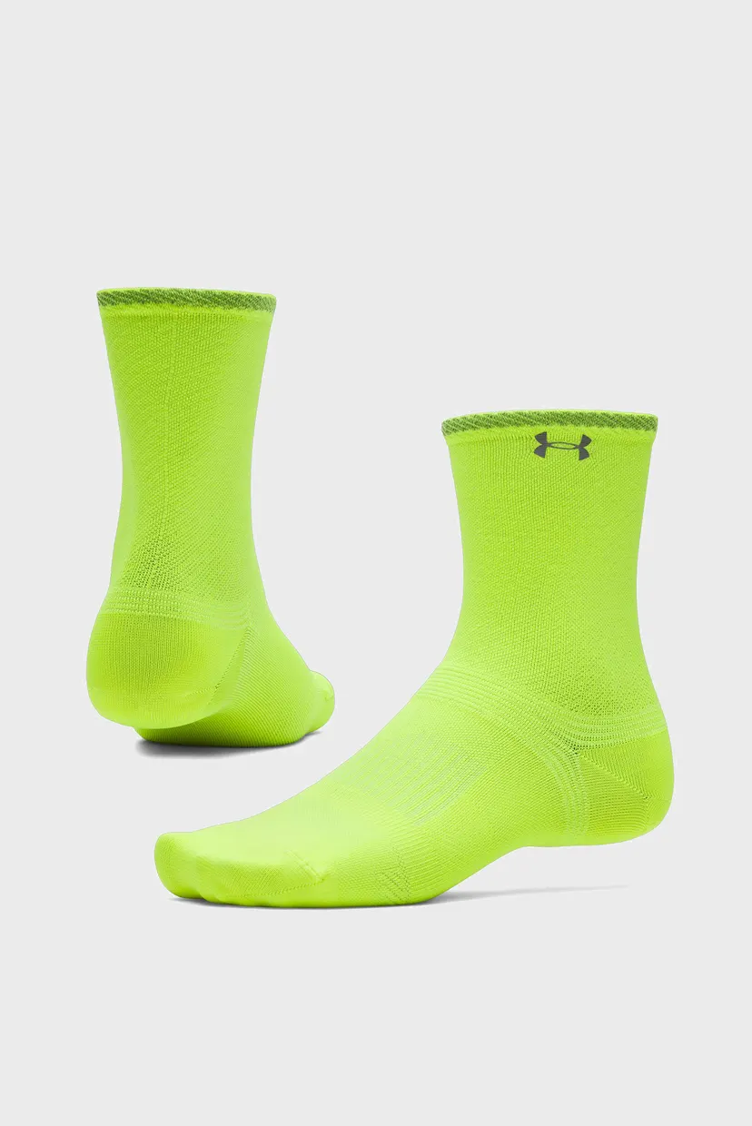 Салатовые носки UA Velociti Lite 1pk Crew 3