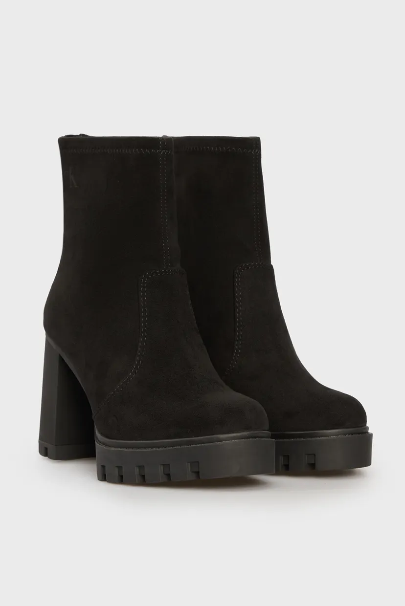 Женские черные ботильоны HEEL PLATFORM ZIP BOOT SS 3