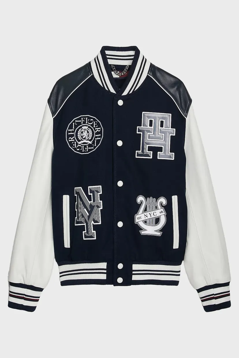 Мужской темно-синий бомбер THC GI PREPPY VARSITY 4