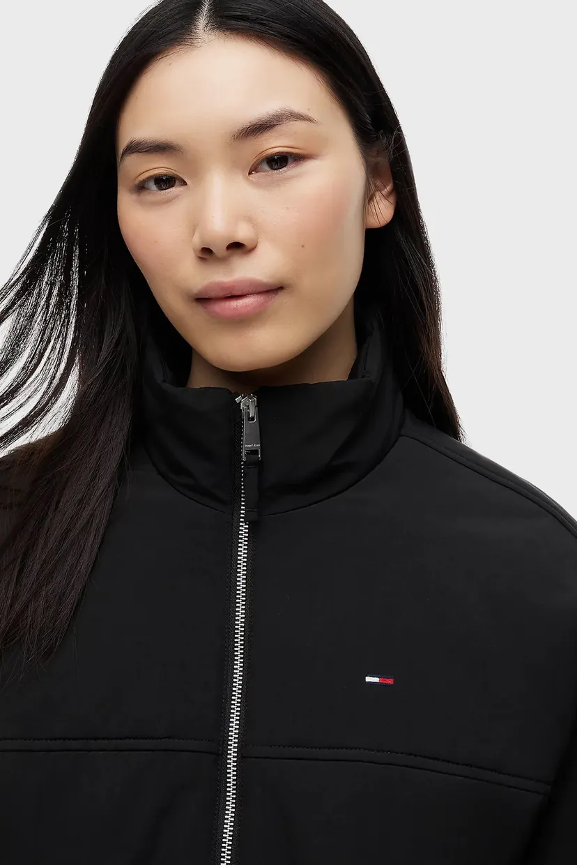 Жіноча чорна куртка PADDED HIGH NECK JACKET 4