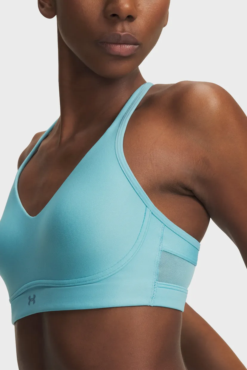 Жіночий блакитний топ UA Infinity Low 2.0 Bra-BLU 5
