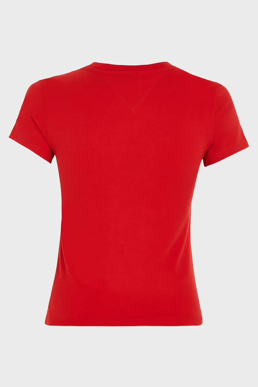 Женская красная футболка TJW SLIM LINEAR TEE SS EXT 5