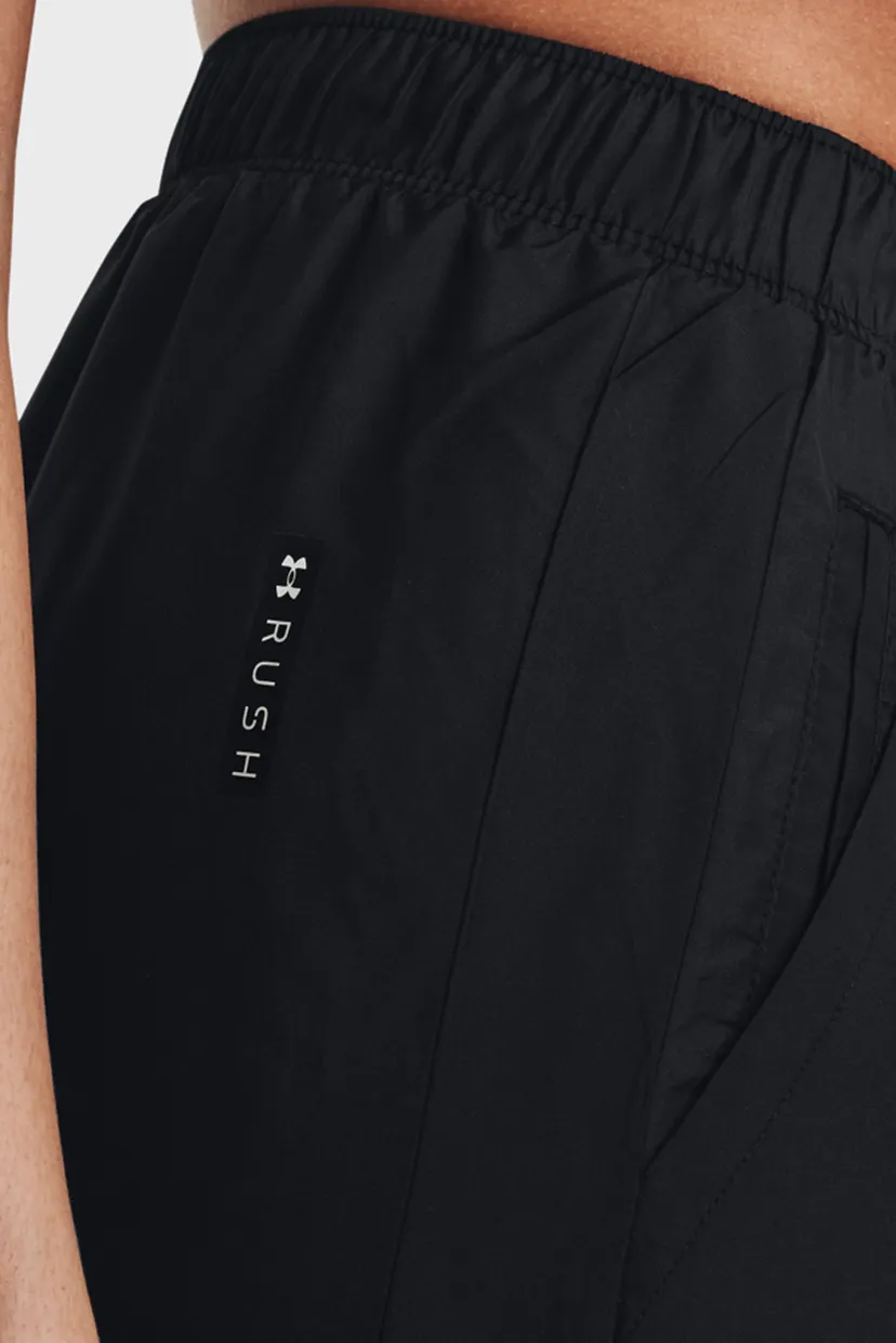 Женские черные спортивные брюки UA RUSH ™ Woven Pant 4