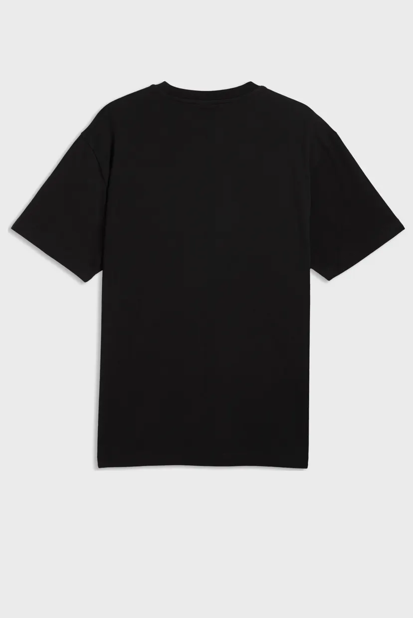 Чоловіча чорна футболка Essentials Elevated Cat Logo Relaxed Tee Men 5