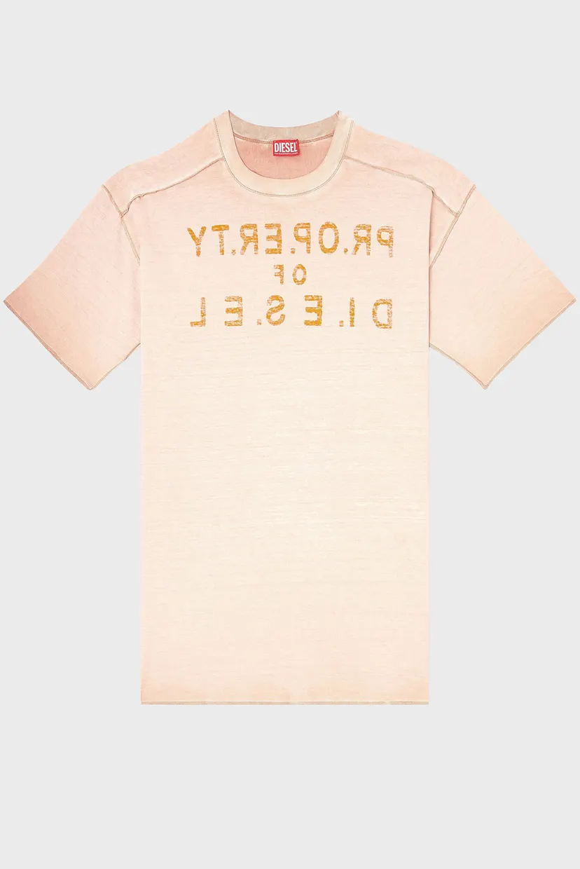 Мужская розовая футболка T-LOOK 4