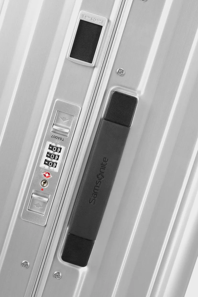 Сіра валіза 55 см LITE-BOX ALU ALUMINIUM 6