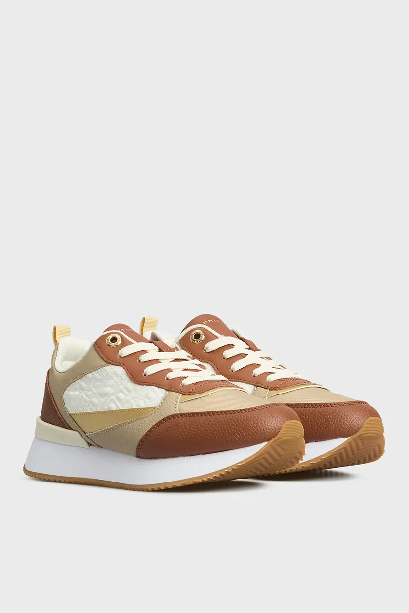 Женские кожаные кроссовки MONOGRAM RUNNER 3
