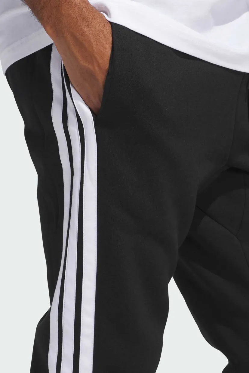 Мужские черные спортивные брюки Essentials 3-Stripes Fleece 5