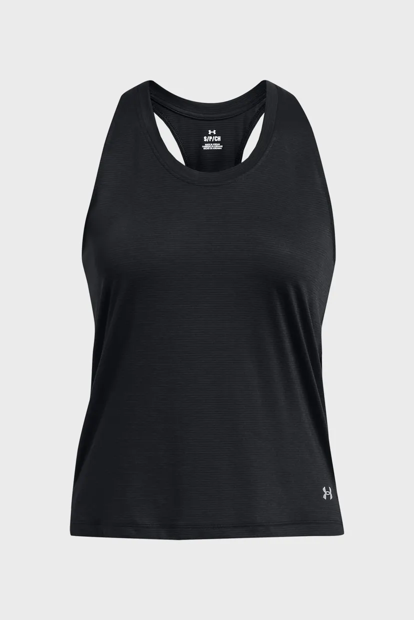 Жіноча чорна майка UA Launch Singlet 3