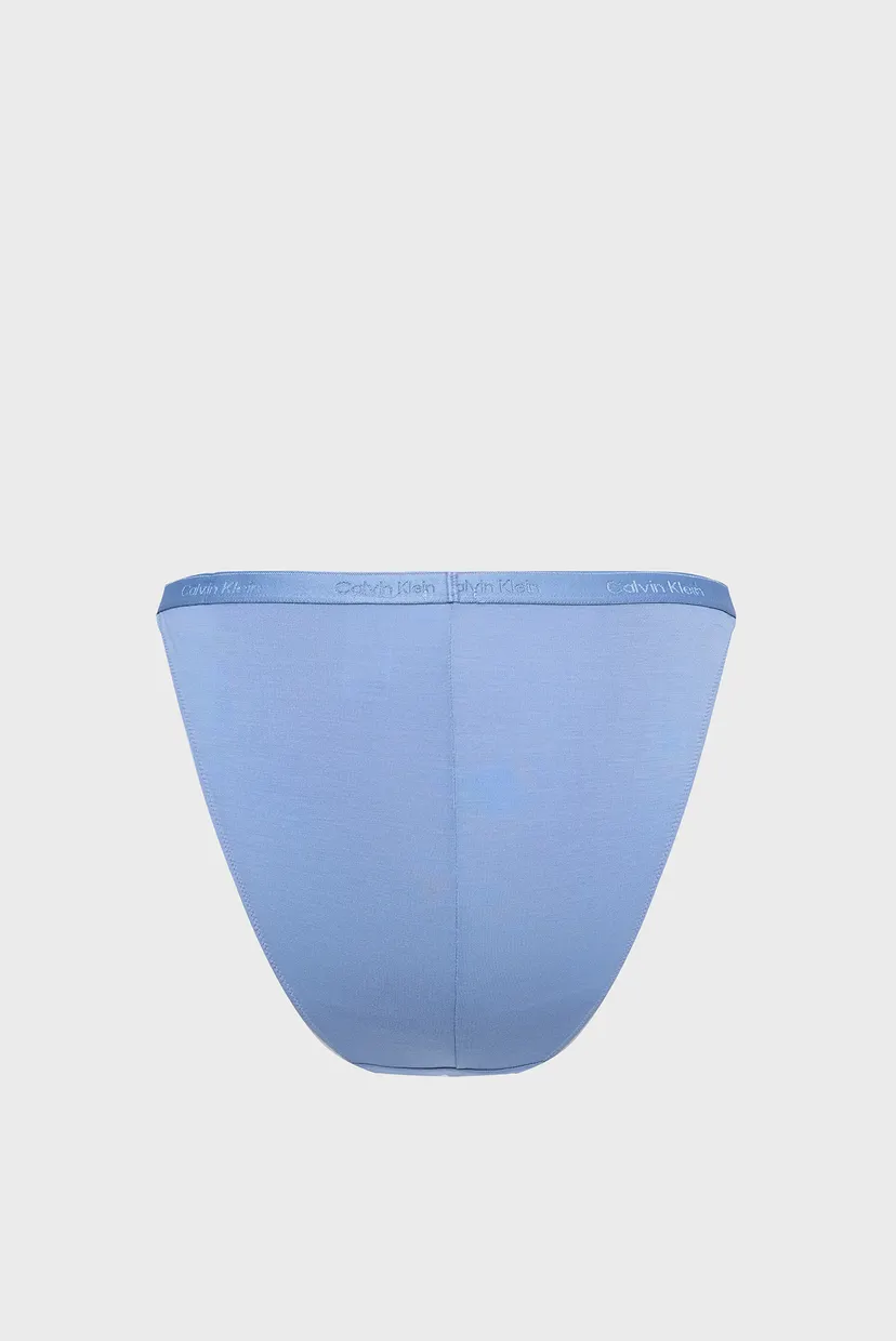 Женские синие трусики HIGH WAISTED BIKINI 7