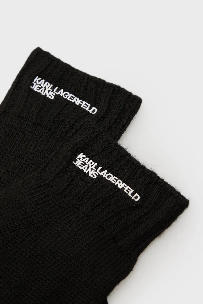 Чоловічі чорні рукавички essential logo gloves 3