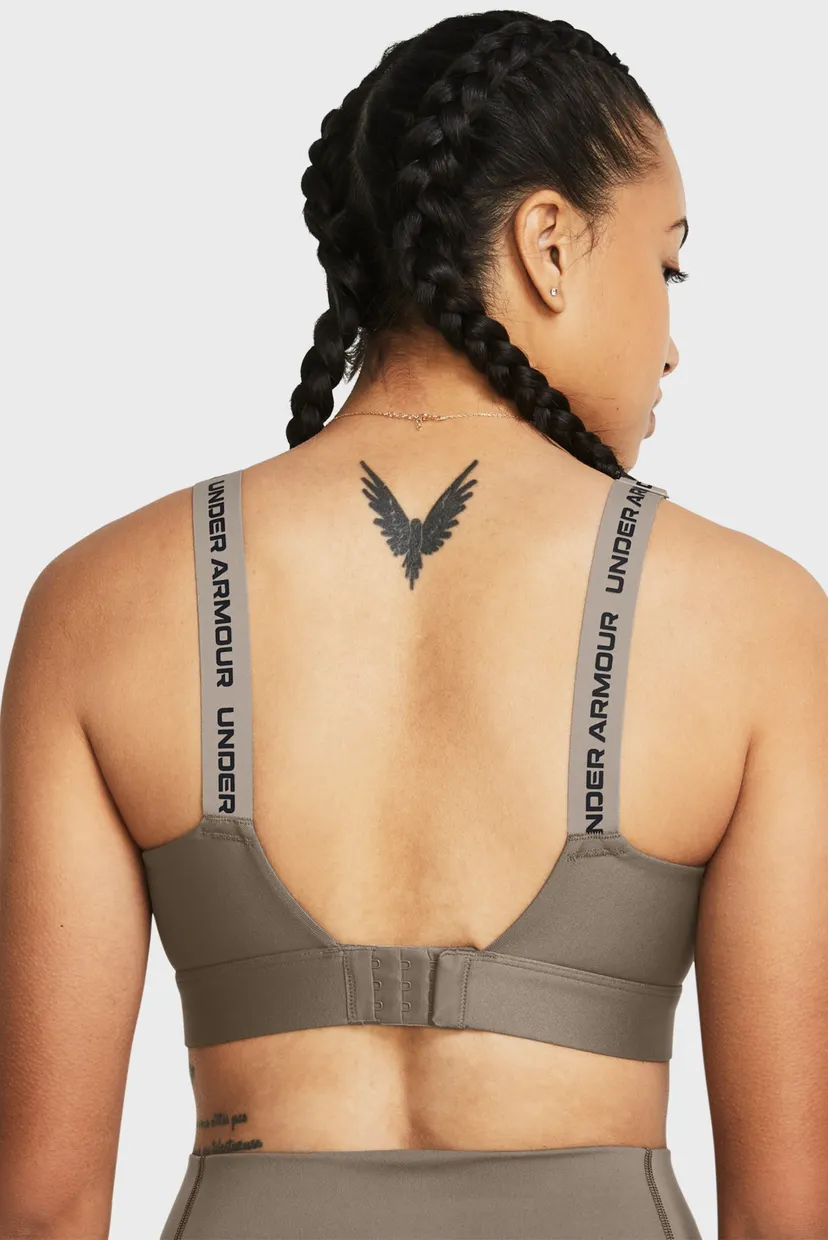 Женский коричневый топ UA Infinity High 2.0 Bra 3