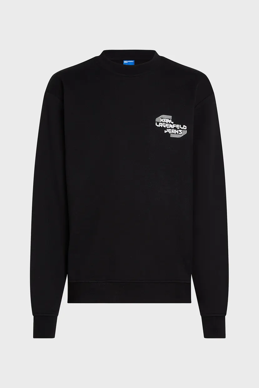 Мужской черный свитшот reg sport logo 5