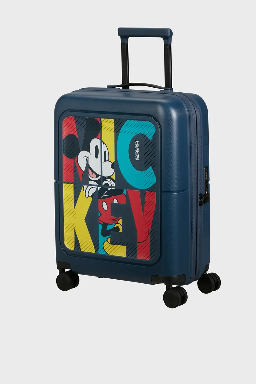 Темно-синий чемодан 55 см DASHPOP DISNEY MICKEY POP LETTERS 3