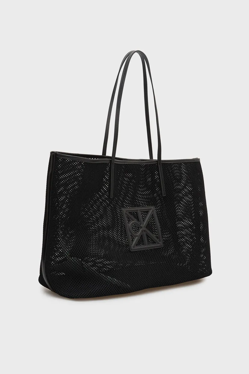 Женская черная сумка EMBLEM MESH 3