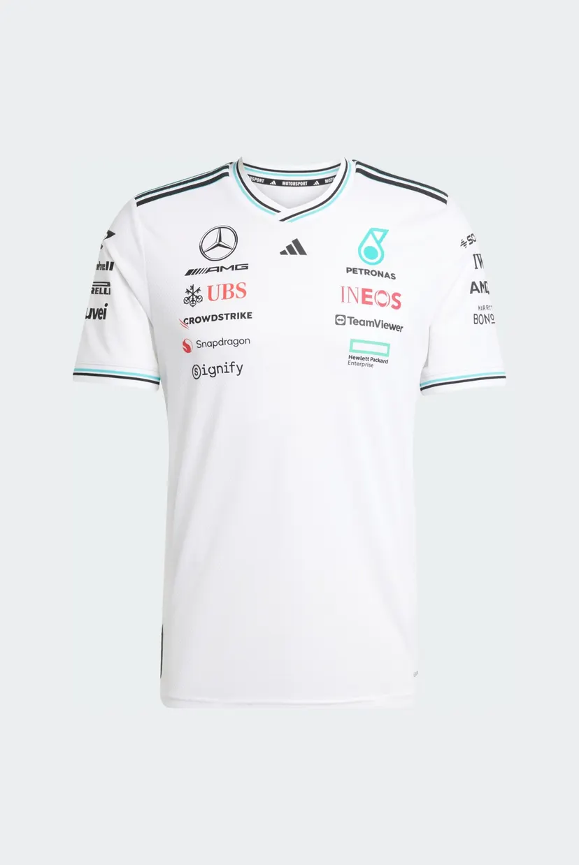 Чоловіча біла футболка Mercedes - AMG Petronas Formula One Team Driver Authentic 6