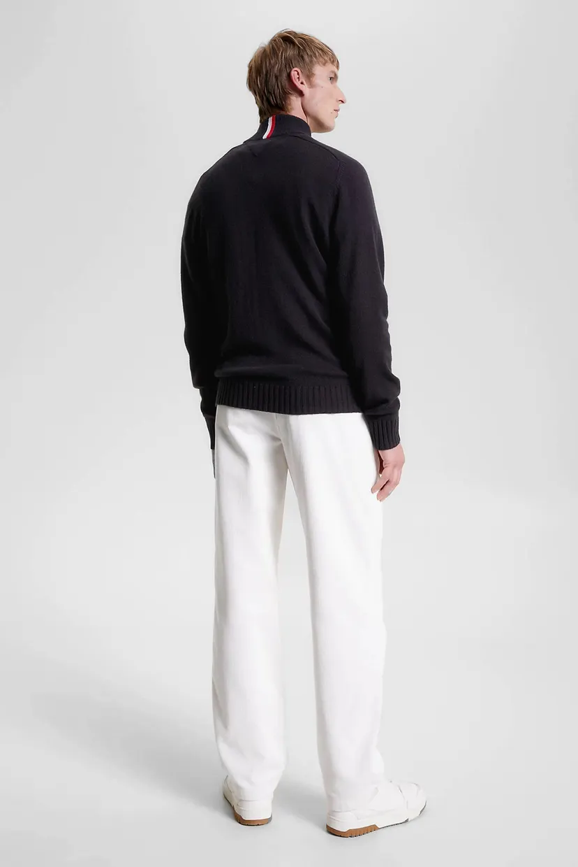 Чоловіча чорна вовняна кофта MULTI HTR MERINO ZIP MOCK 3