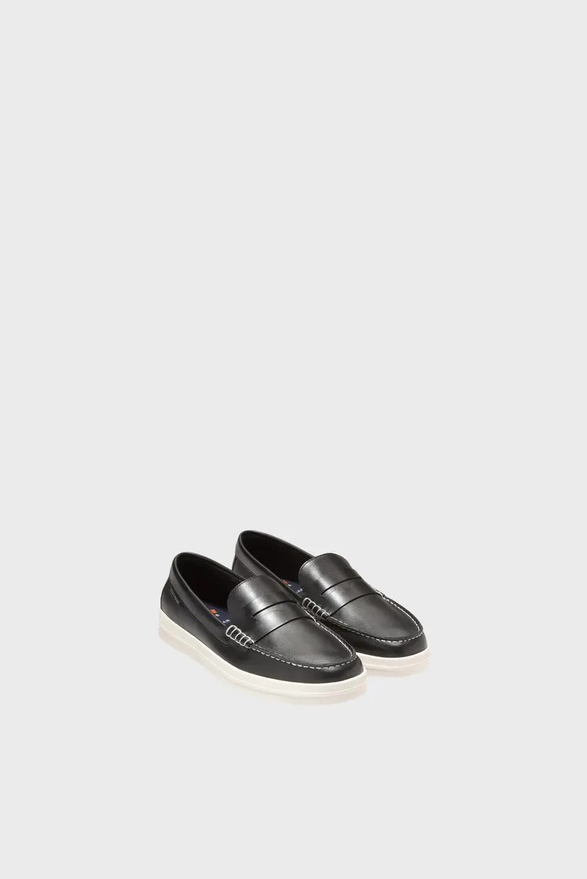 Чоловічі чорні шкіряні лофери Nantucket Drift Penny Loafer 5