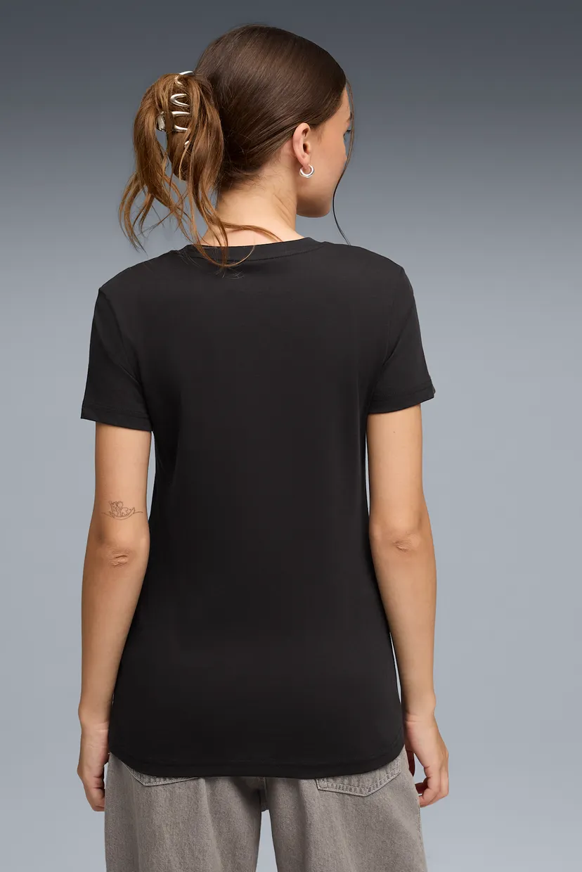 Жіноча чорна футболка Essentials Tee Women 3