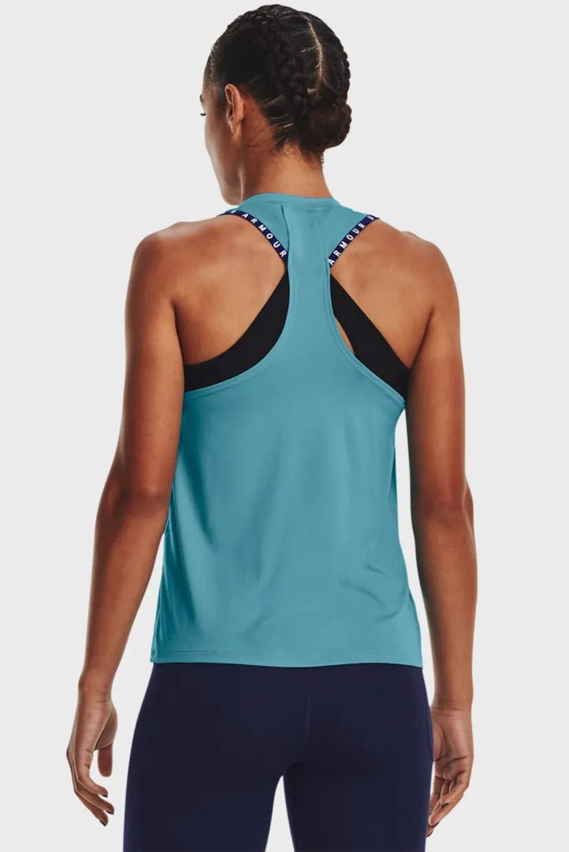 Жіноча синя майка Knockout Novelty Tank 3