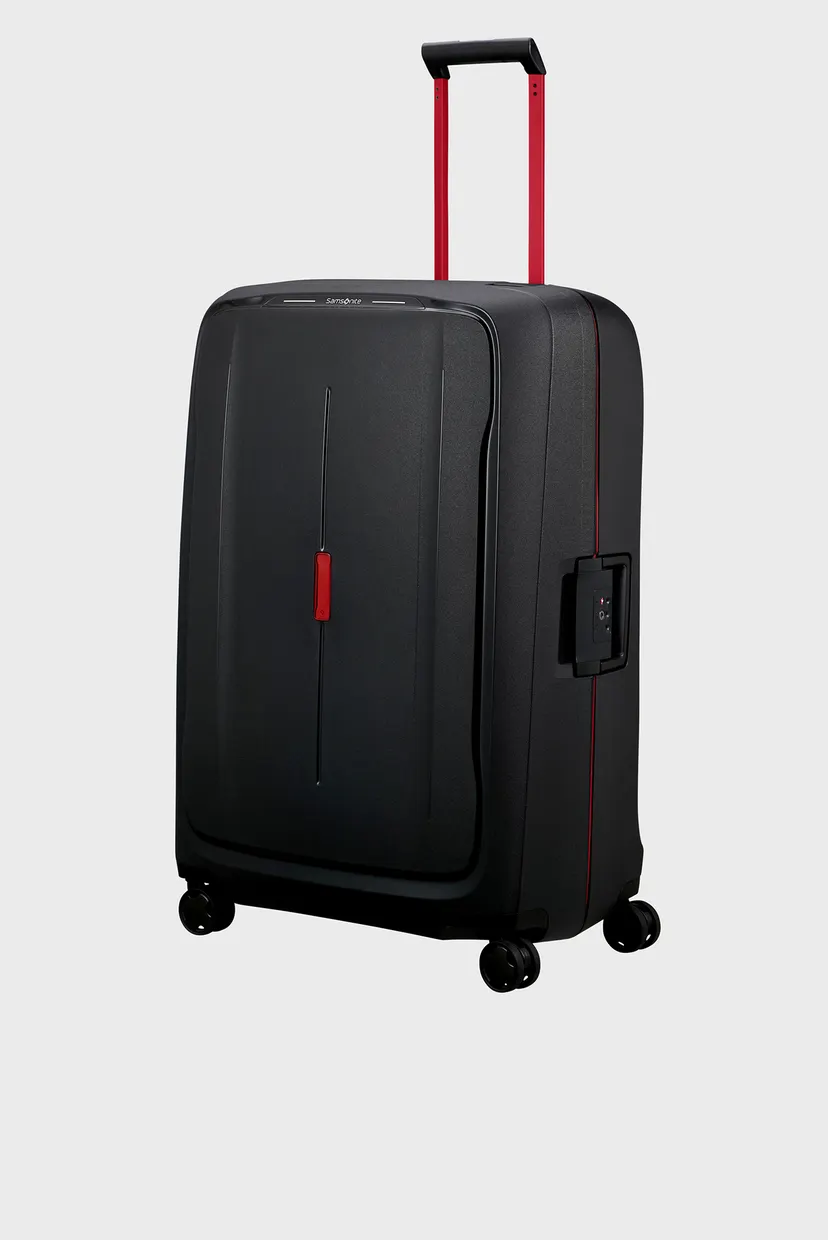 Черный чемодан 81 см ESSENS CHARCOAL/RED 5