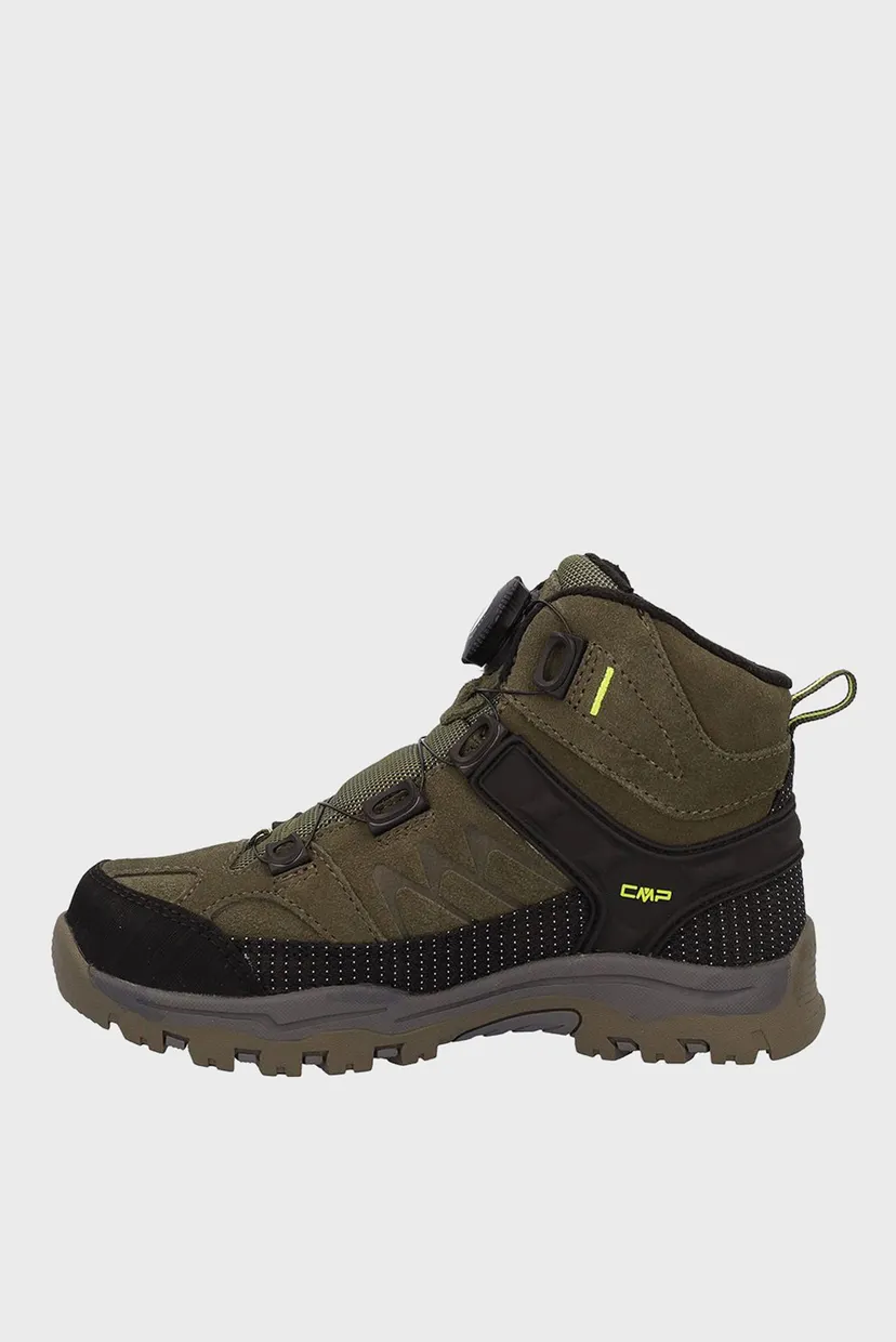 Детские оливковые замшевые ботинки KIRUNA MID FITGO FLEECE 4