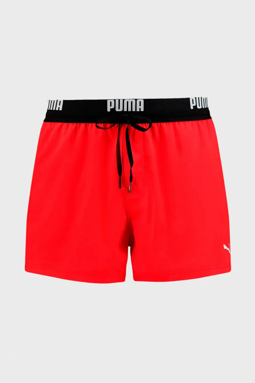 Чоловічі червоні плавальні шорти  PUMA Swim Men Logo Short Length Swim Shorts 6