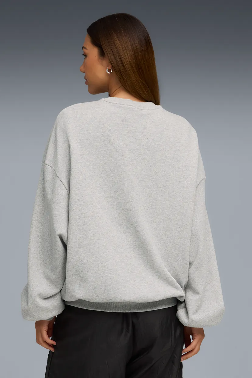 Женский серый свитшот PUMA x ROSÉ Oversized Crew Women 3