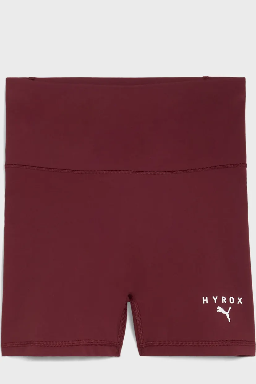 Женские бордовые велосипедки PUMA x HYROX SHAPELUXE 3