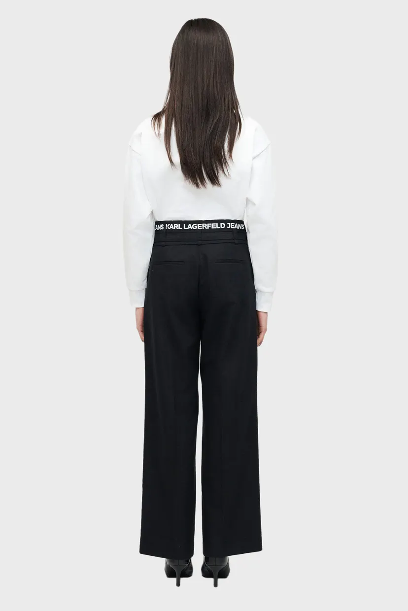 Жіночі чорні брюки PLEATED 3