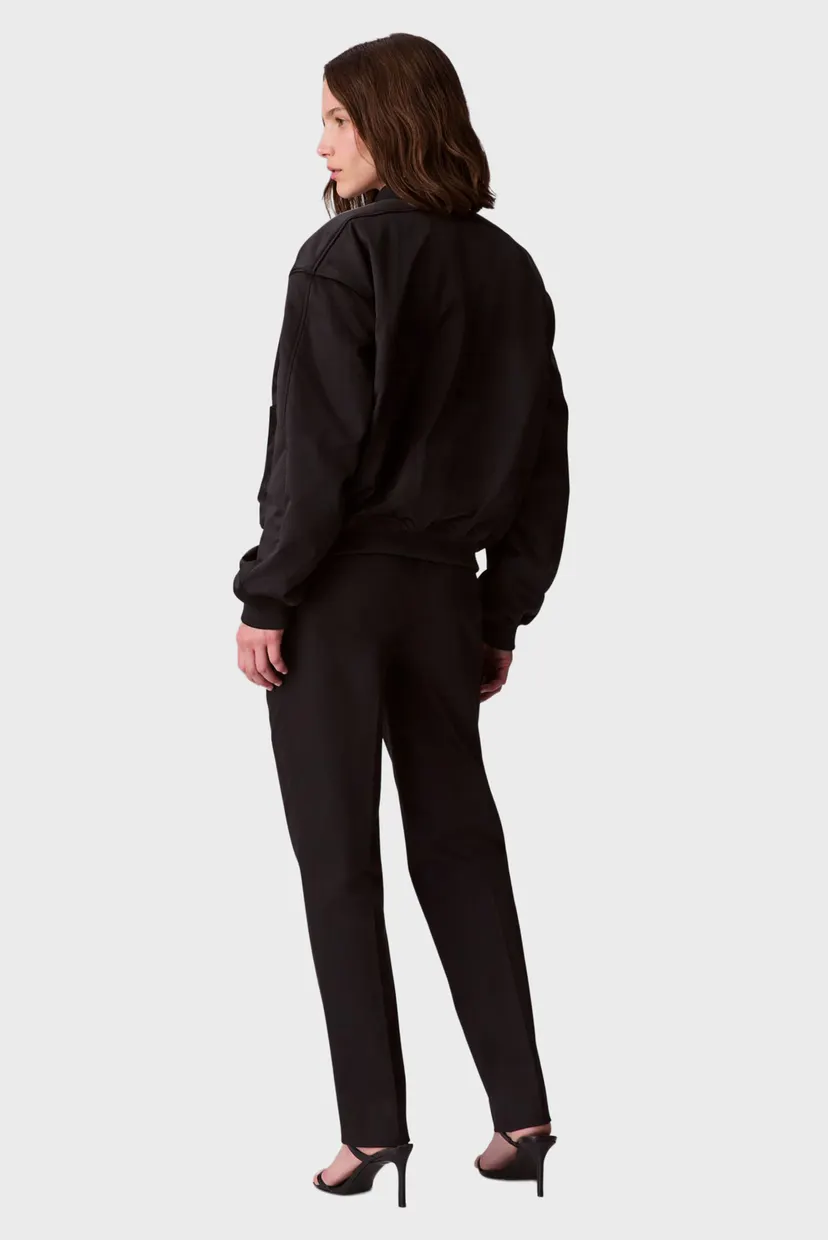 Женский черный бомбер SATIN BOMBER 3