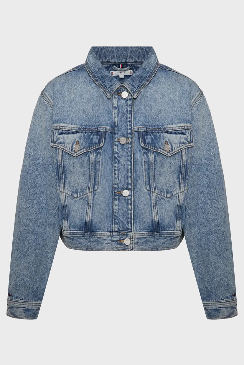 Женская голубая джинсовая куртка DNM STRAIGHT JACKET SAM 5