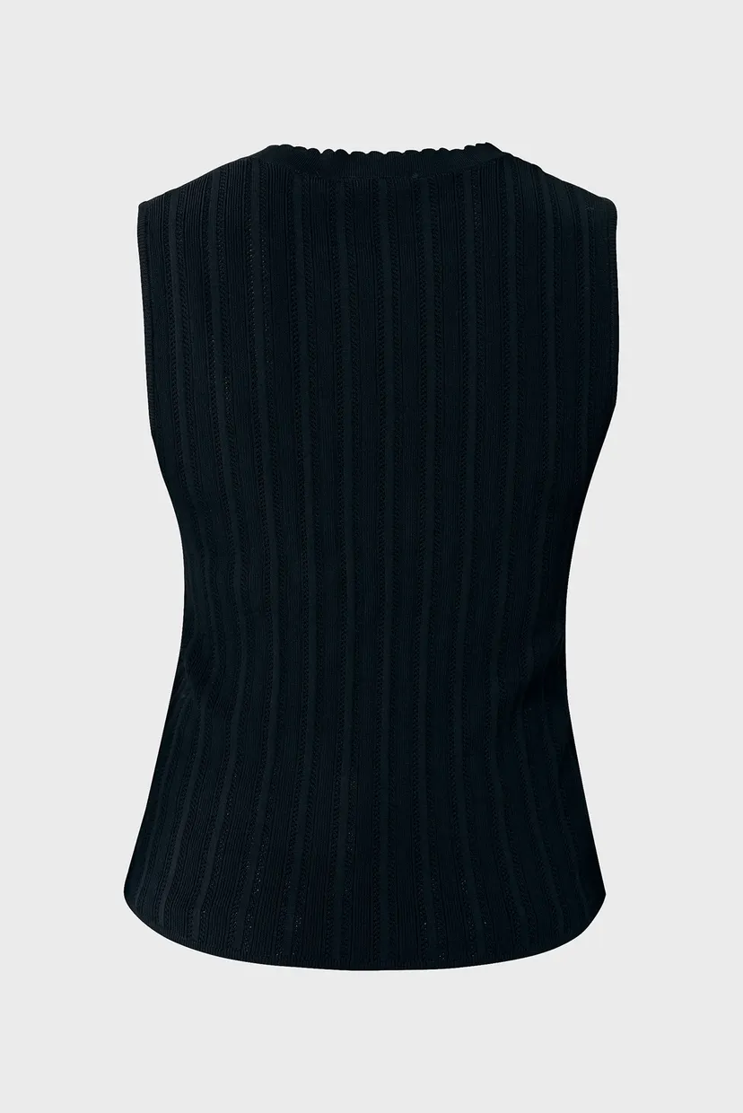 Жіночий чорний топ LILY Classic ajour tanktop 6