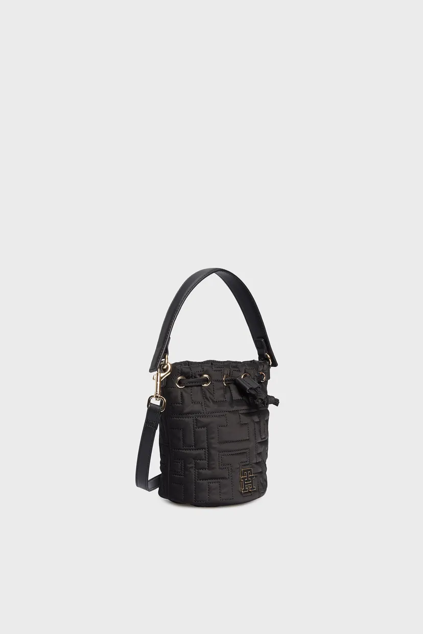 Женская черная сумка TH CHIC NYLON BUCKET 3
