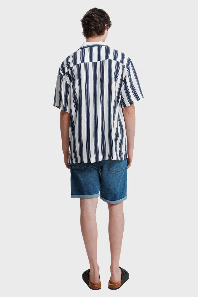 Чоловічі сині джинсові шорти slim fit 3