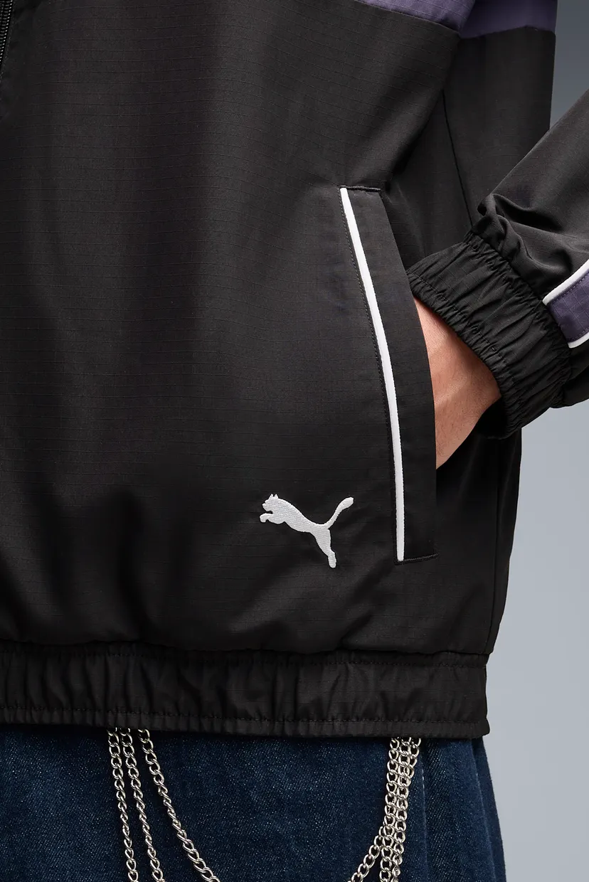 Мужская черная спортивная кофта T7 Relaxed Woven Track Jacket Men 4